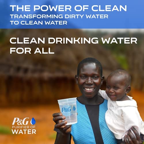 P&G Purifier of Water Portable Water Purifier Packets (Box of 240 Packets). Emergency Water Filter Purification Powder Packs for Camping. Hiking. Backpacking. Hunting. and Traveling.