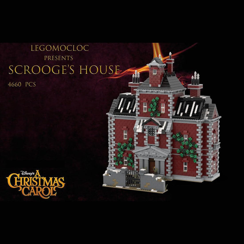 Christmas Country Church Building Kit. MOC-147549 Winter Modular Building Blocks Christmas House Building Block Building Toy (1769 Pieces)