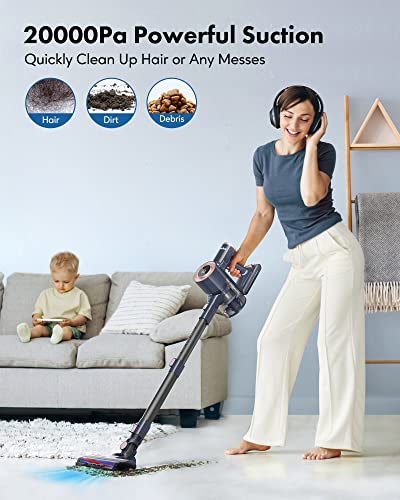 Homeika Cordless Vacuum Cleaner. 20Kpa Powerful Suction Vacuum with LED Display