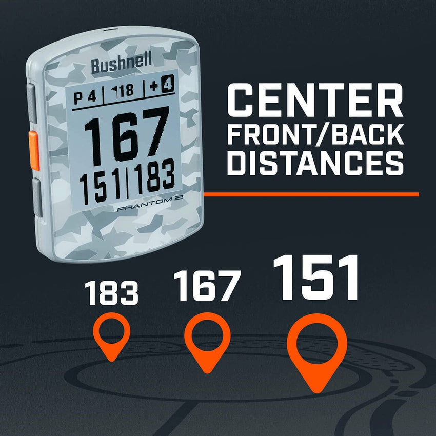 Bushnell Phantom 2 Golf GPS Rangefinder. Black