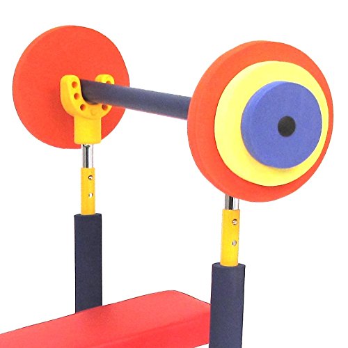 Redmon Fun and Fitness Exercise Equipment for Kids - Weight Bench Set.Incline
