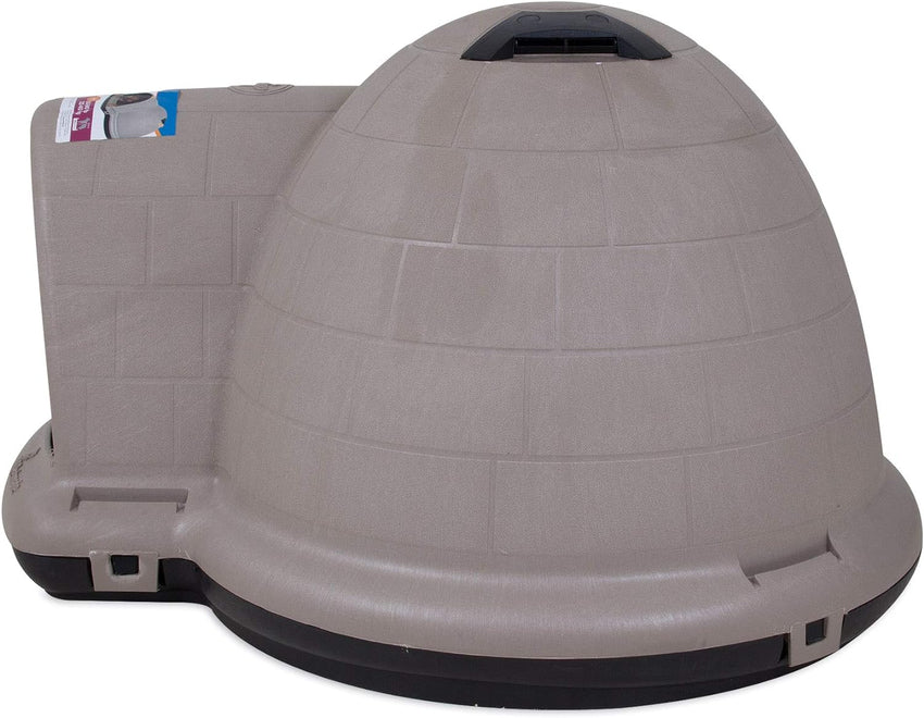 Petmate Indigo Dog House (Igloo Dog House. Made in USA with 90% Recycled Materials. All-Weather Protection Pet Shelter) for XL Dogs -90 to 125 pounds. Made in USA