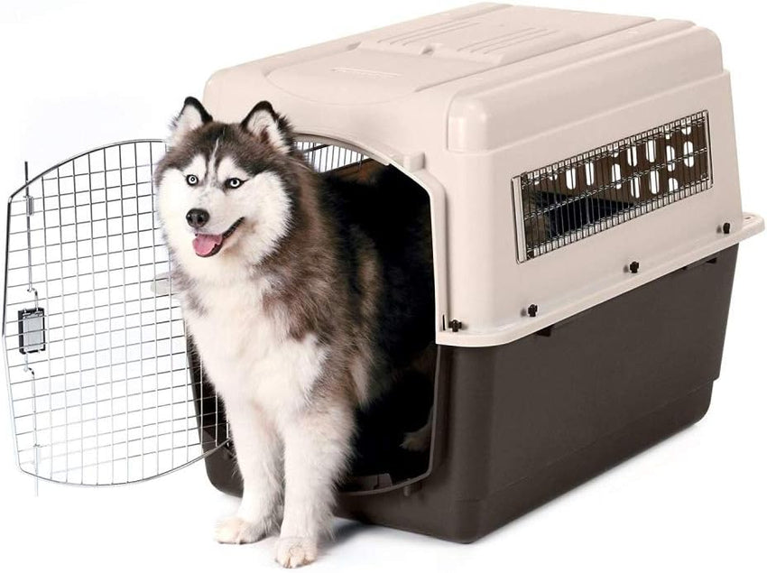 Petmate Ultra Vari Dog Kennel for Extra Large Dogs (Durable. Heavy Duty Dog Travel Crate. Made with Recycled Materials. 48 in. Long) 90 to 125 lbs. Made in USA