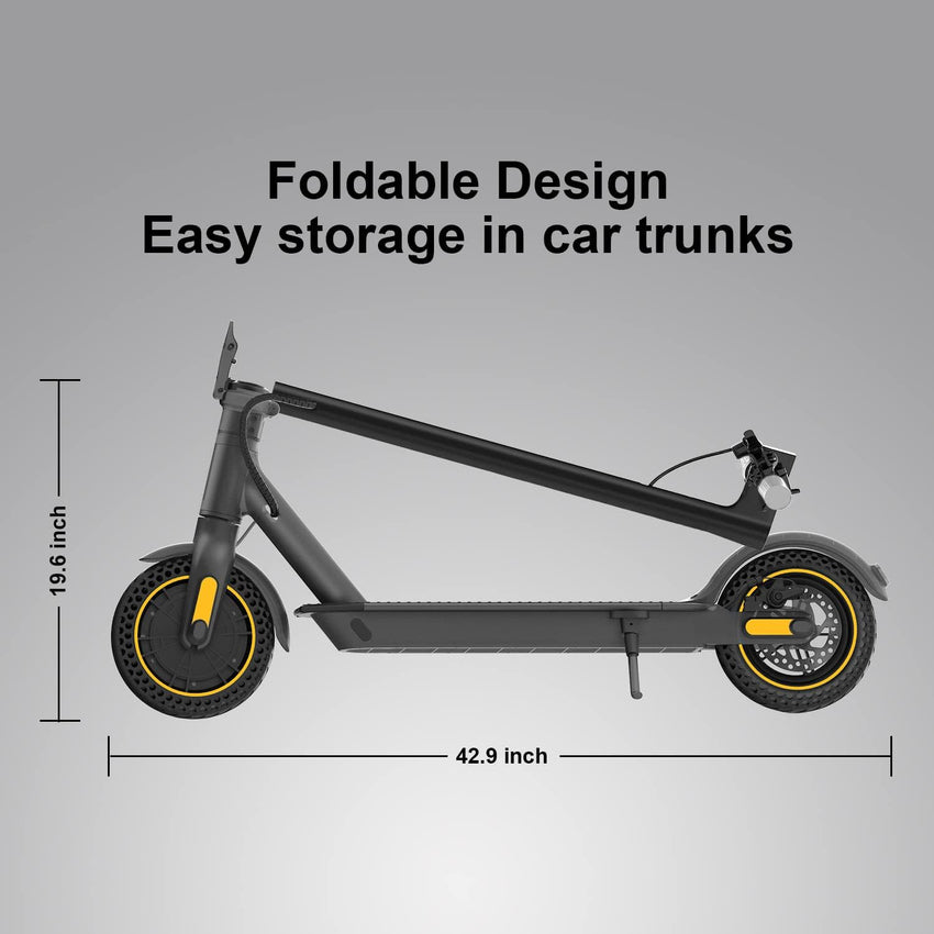 Electric Scooter -500W Motor 10 Solid Tires.Up to 18 Miles Long-Range and 19 MPH Portable Folding Commuting Scooter for Adults