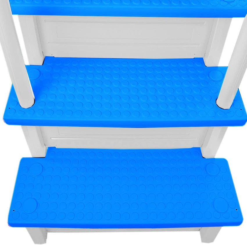 Select Anti-Slip in-Pool Steps | Gray | for Above Ground Swimming Pools | Can Mount to Decks 48 to 54 H | Safety Stairs Capacity Up to 300 lbs