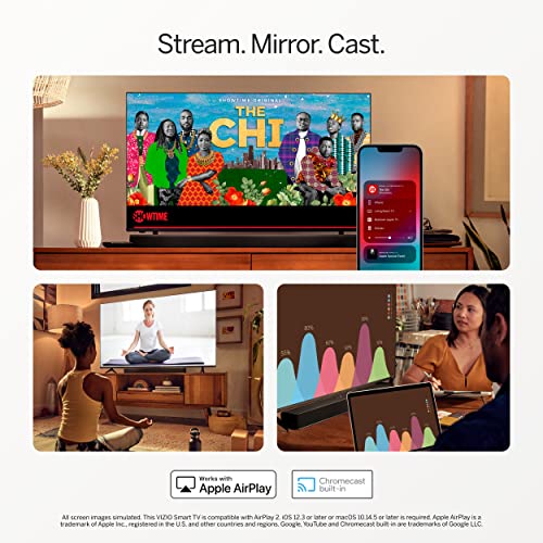 VIZIO 40-inch D-Series Full HD 1080p Smart TV with AMD FreeSync. Apple AirPlay