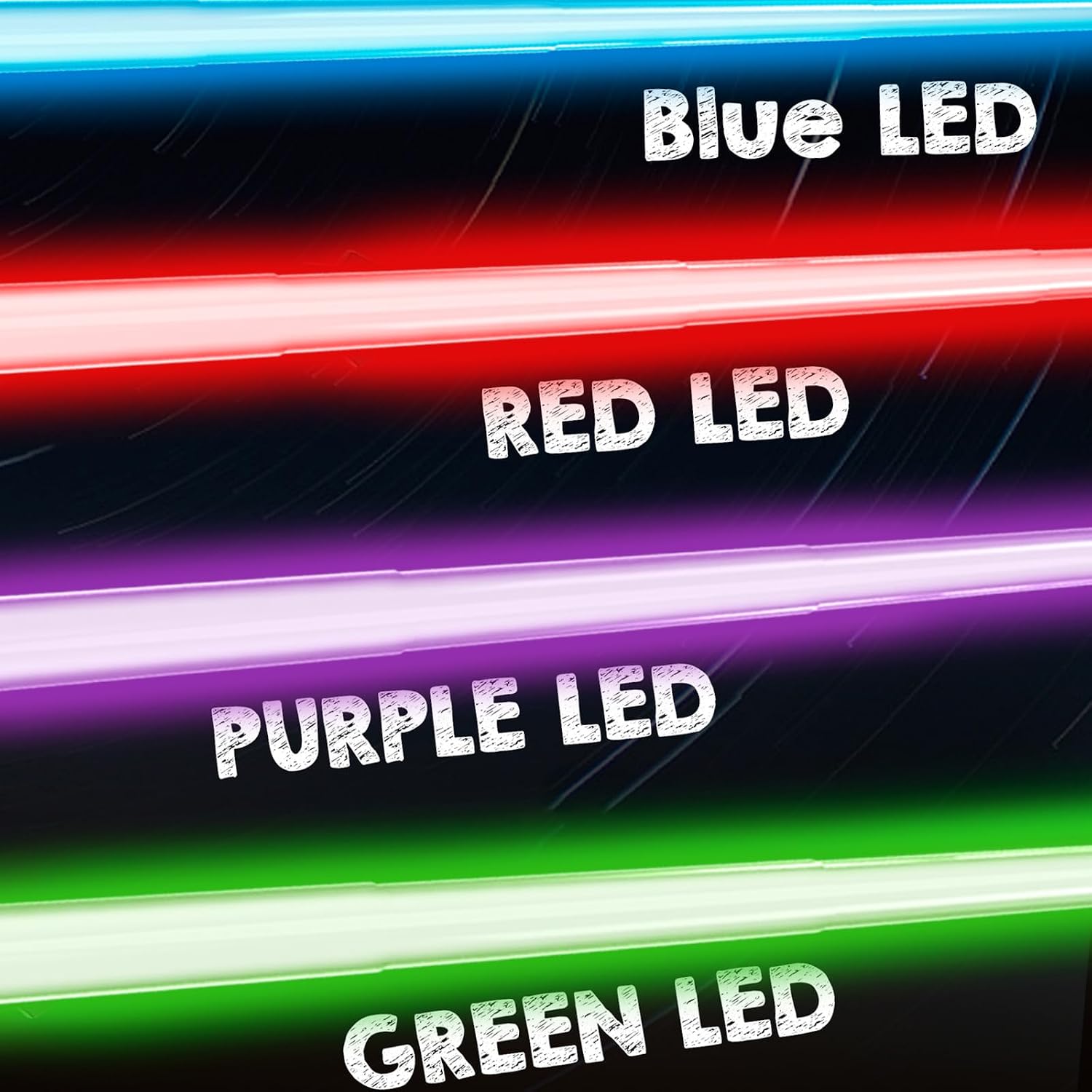 Cawiew 4 Pack Light up Sword with FX Sound (on-Off Control) and Full Retractable Handle. 4 Colors LED Glow in The Dark Toy for Kids Adult : Clothing. Shoes & Jewelry