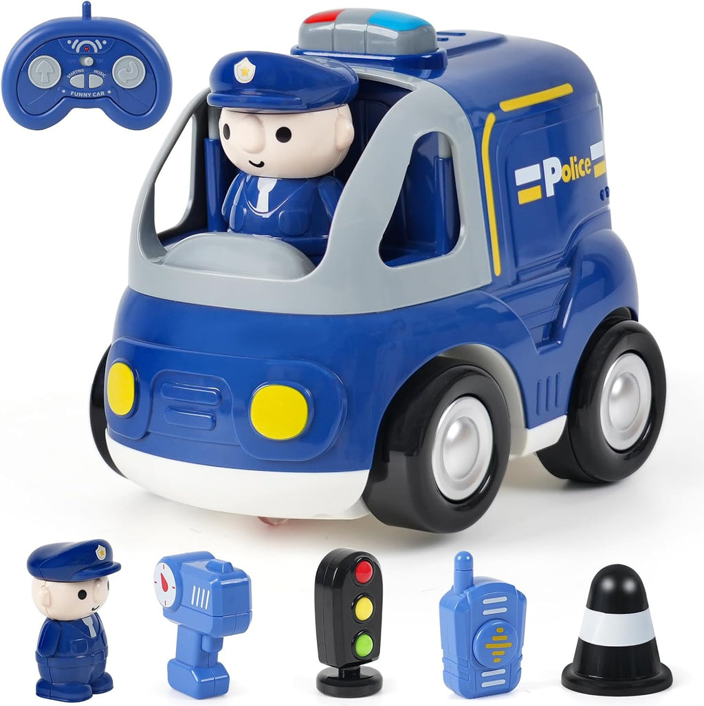QPOU 2-Pack Remote Control Dinosaur Toy Car for Kids