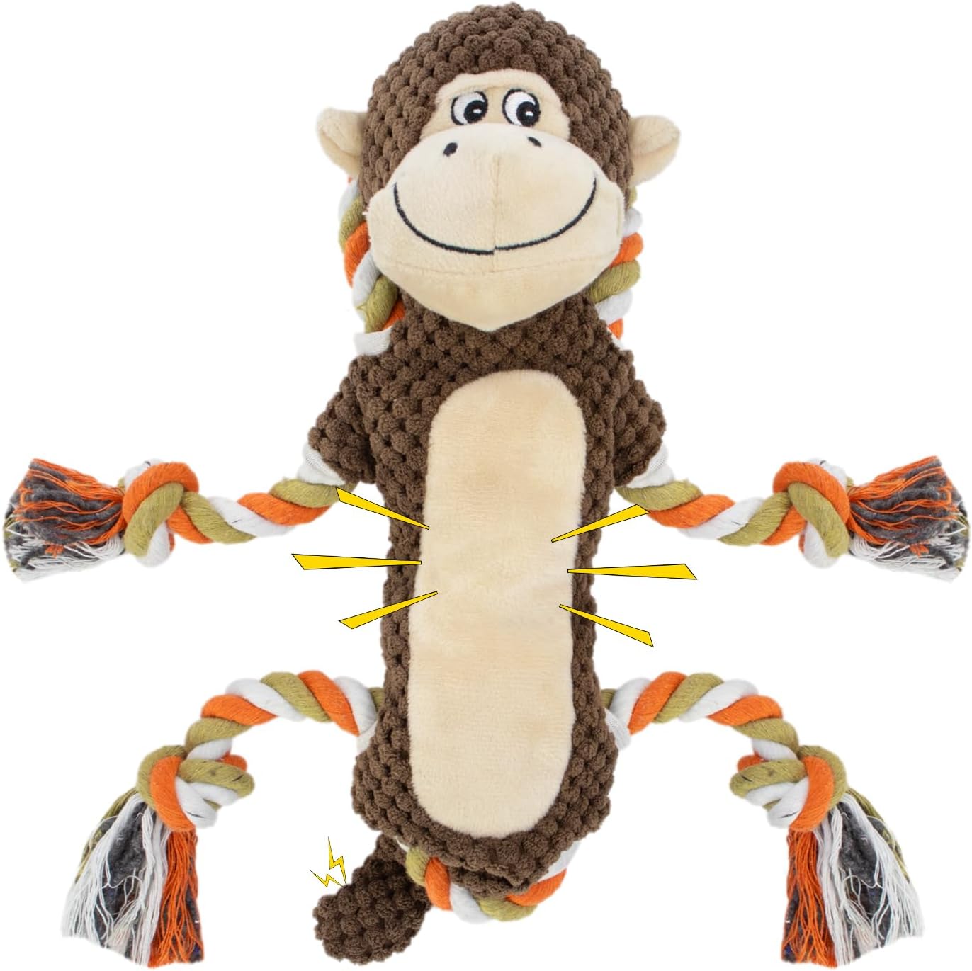 Pet Supplies : CneeeeeB Squeaky Monkey Dog Toy for Large Dogs
