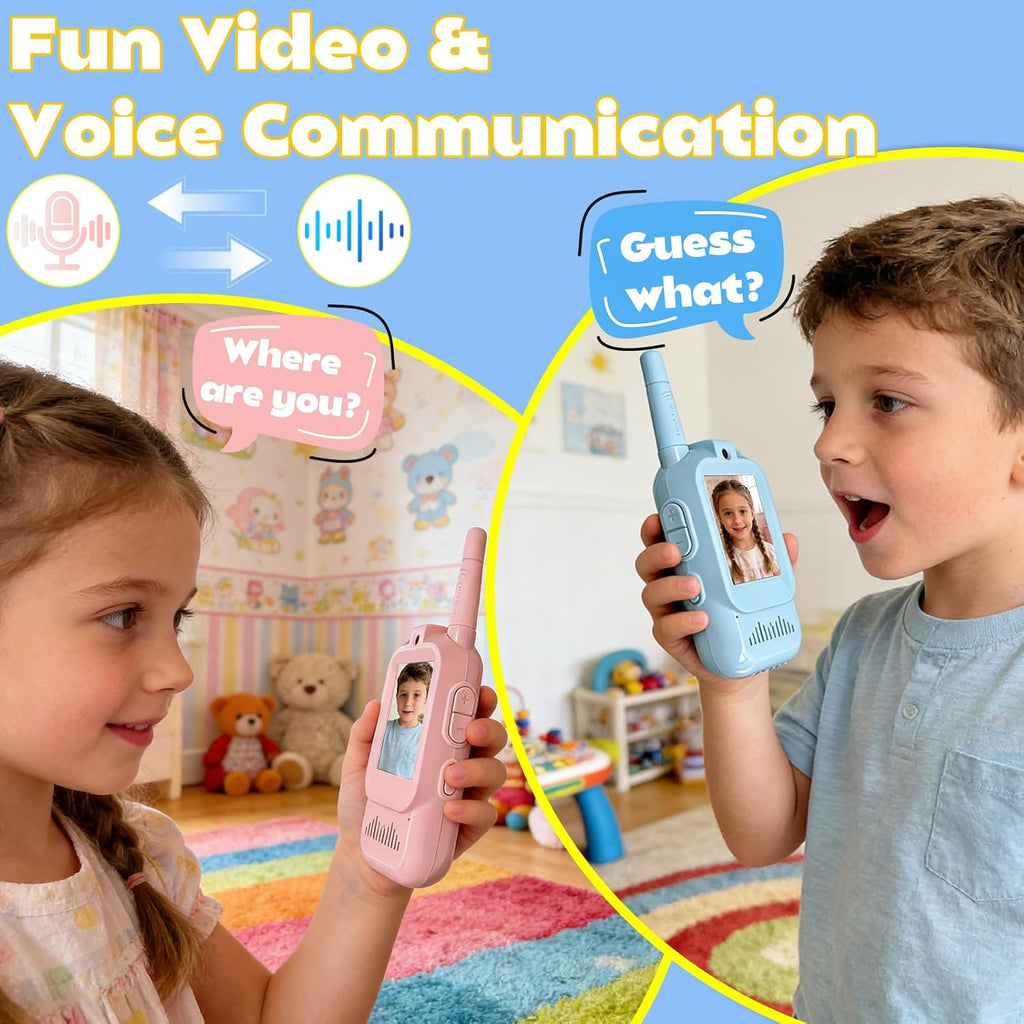 Video Walkie Talkies Gift Toys for Age 3-12 Boys Girls