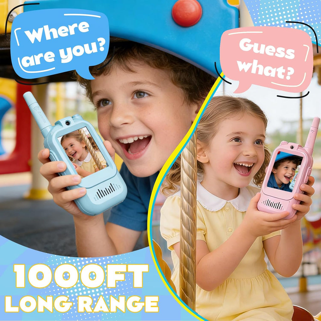 Video Walkie Talkies Gift Toys for Age 3-12 Boys Girls