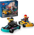 City Go-Karts and Race Drivers Toy Playset