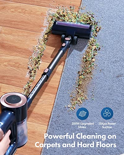 Homeika Cordless Vacuum Cleaner. 20Kpa Powerful Suction Vacuum with LED Display