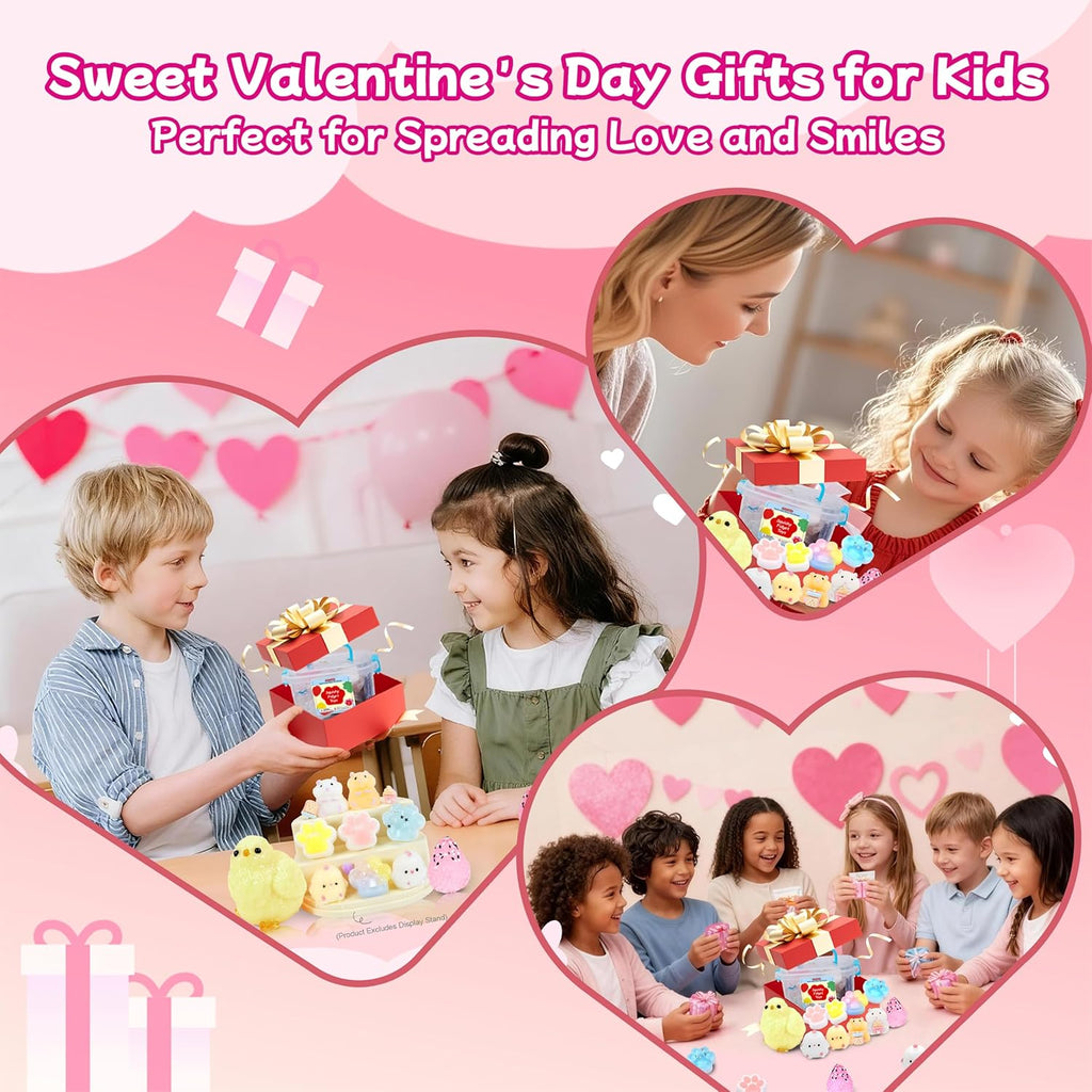 10 Pack Taba Squishy Toys kit with Toy Box & Cute Stickers