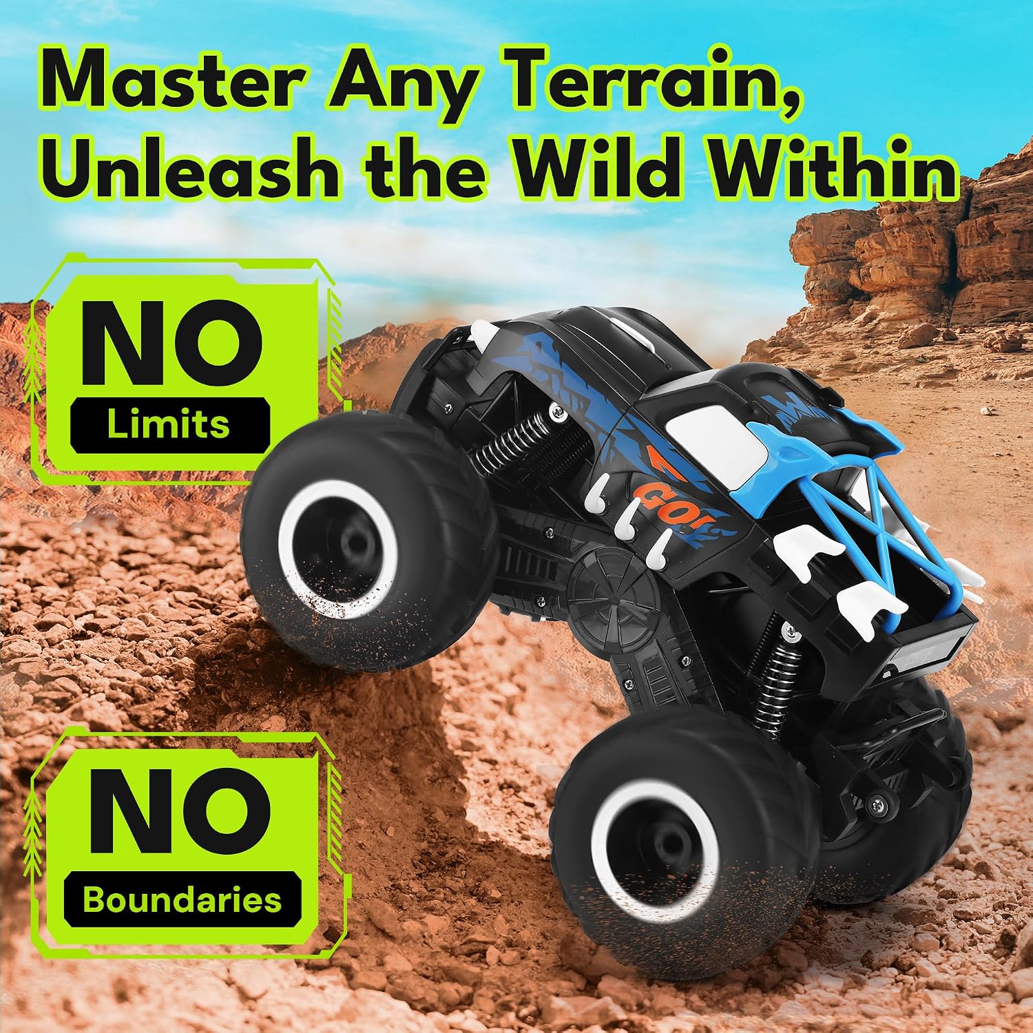 1:16 Amphibious Monster Truck All Terrain Remote Control Car Toys