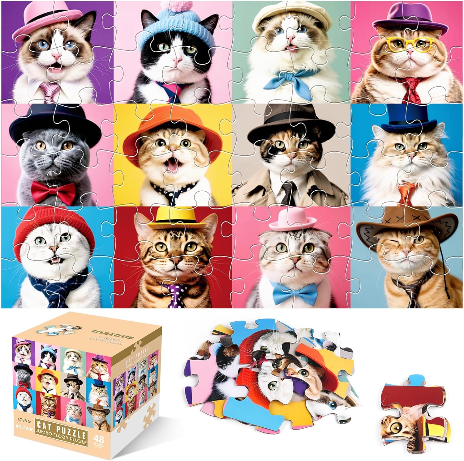 Floor Puzzles for Kids Ages 3-5 4-8
