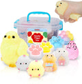 10 Pack Taba Squishy Toys kit with Toy Box & Cute Stickers