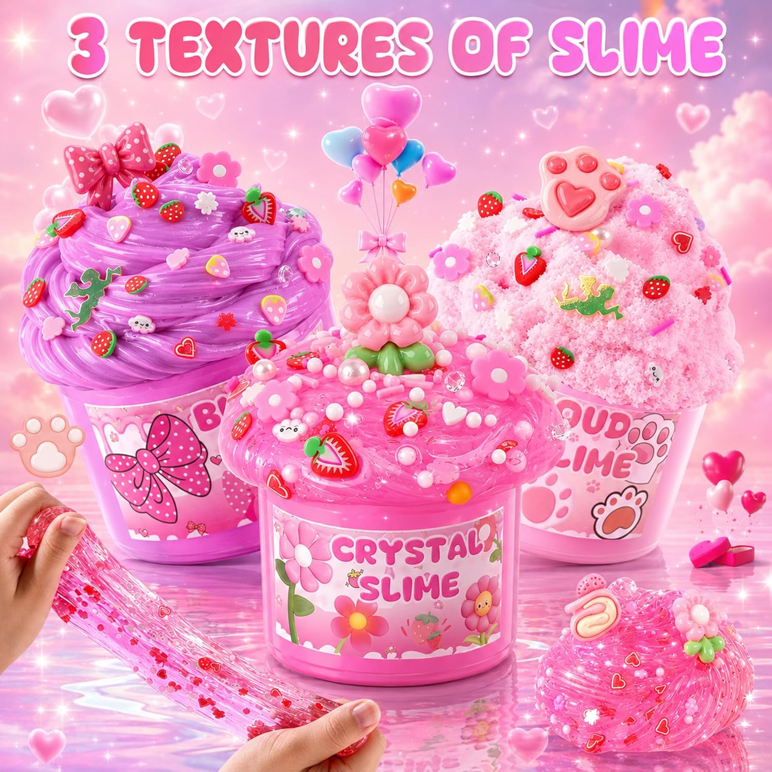 Cloud Slime kit for Girls Ages 8-12