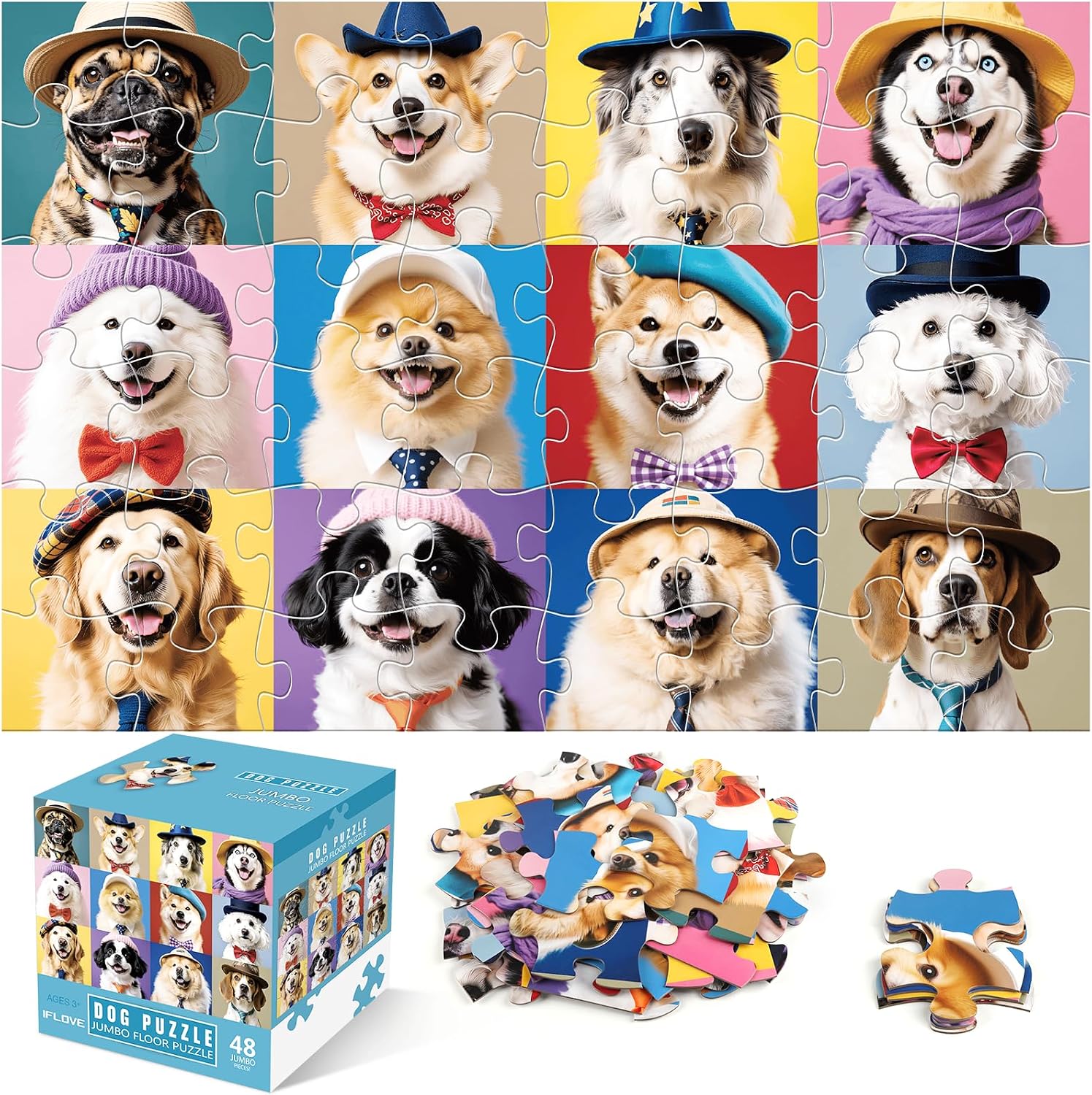 Floor Puzzles for Kids Ages 3-5 4-8