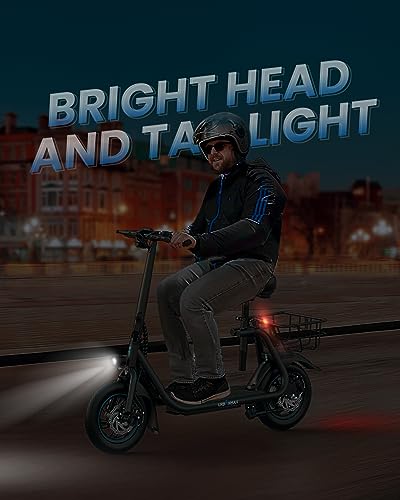 URBANMAX C1 Electric Scooter with Seat. 450W Powerful Motor up to 22 Miles Range