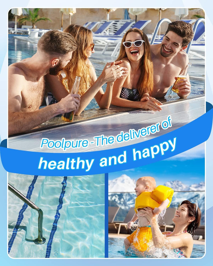 POOLPURE PLFPCC130 Pool Filter Replaces Pentair CCP520. R173578. PCC130. Ultral-A7. Unicel C-7472. Filbur FC-1978. FC-6475. Pentair Clean and Clear Plus 520. 817-0131. 178585. L x OD: 32 1/16x7