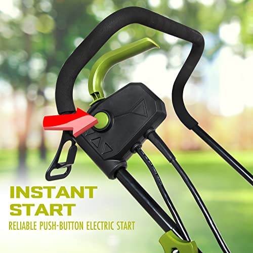 12-Amp 13-Inch Electric Dethatcher and Scarifier w/Removeable 8-Gallon Collection Bag