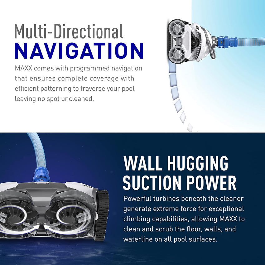 Premium Suction-Side Automatic Pool Cleaner for All In-Ground Pool Surfaces. Smart Navigation. Energy Efficient. Halo Technology for Easy Debris Removal
