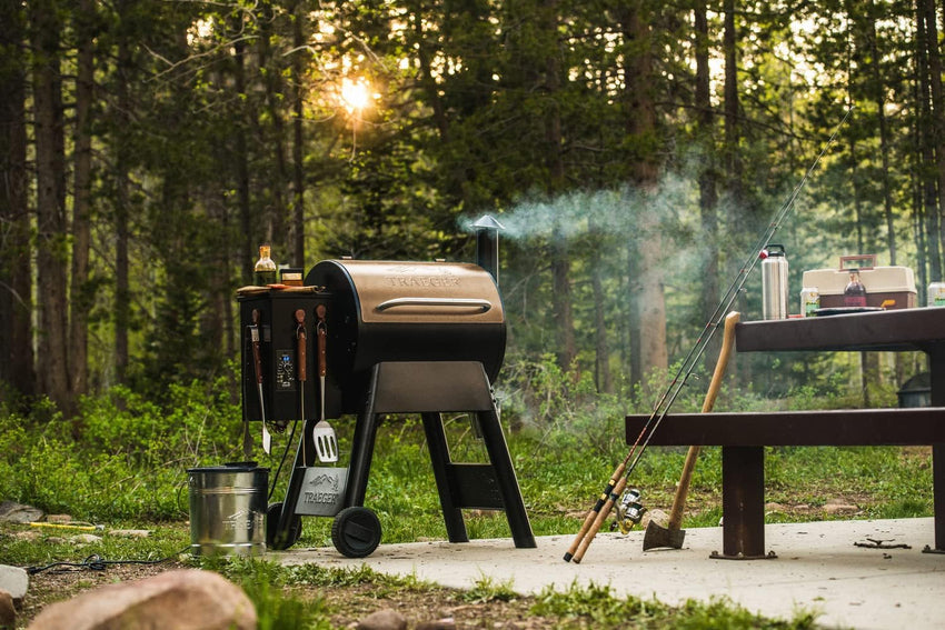 Traeger Grills Pro 22 Electric Wood Pellet Grill and Smoker. Bronze