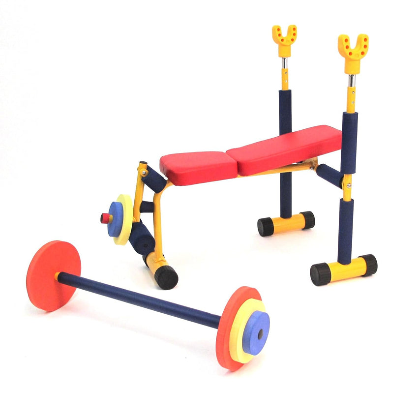 Redmon Fun and Fitness Exercise Equipment for Kids - Weight Bench Set.Incline