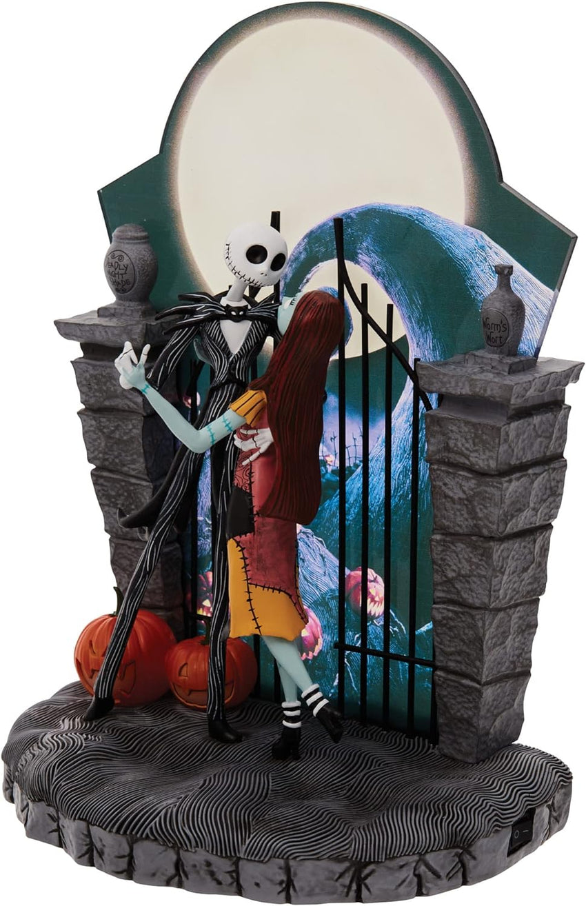 Nightmare Jack and Sally Dancing Light Statue. 9