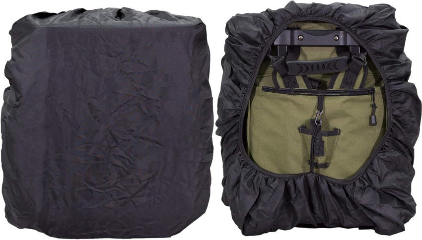 Elkton Outdoors Rolling Tackle Box with Wheels - Waterproof Rolling Fishing Backpack. 5 Removable Tackle Trays. 4 Rod Holders. Fishing Gifts for Men. Fish Tackle Bag. Roller Tackle Box