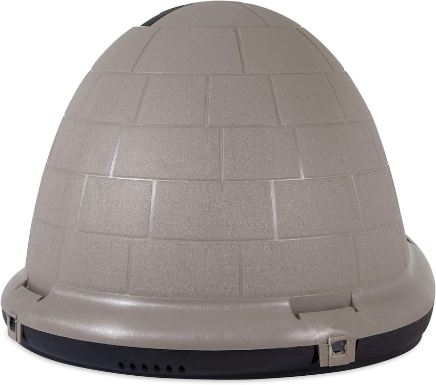 Petmate Indigo Dog House (Igloo Dog House. Made in USA with 90% Recycled Materials. All-Weather Protection Pet Shelter) for XL Dogs -90 to 125 pounds. Made in USA