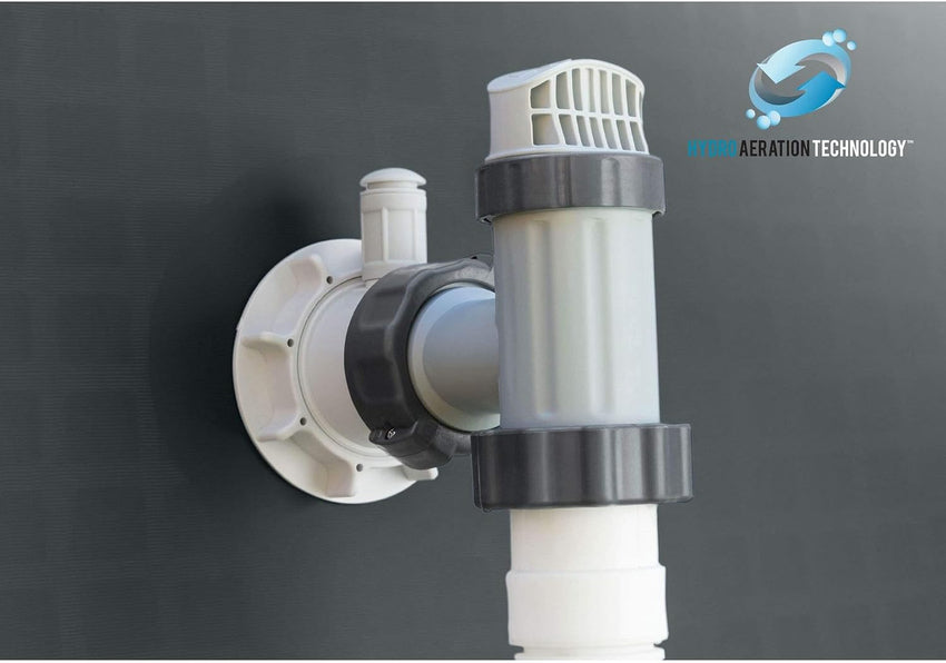 Rectangular Frame Above Ground Outdoor Swimming Pool Set with 1200 GPH Sand Filter Pump. Pool Cover and Ladder