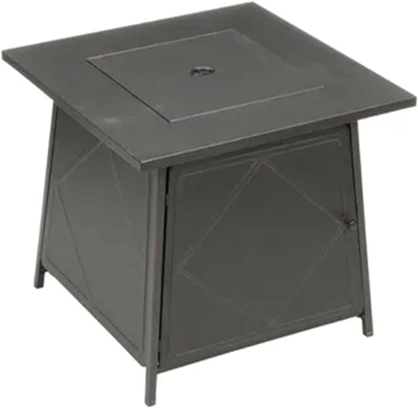 Four Seasons Patio Dual Heat 50.000 BTU Square Gas Fire Pit